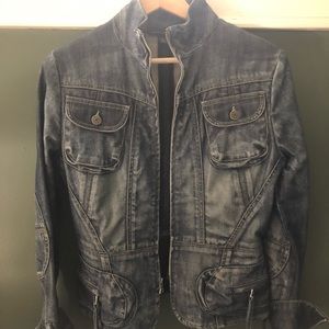 BANANA REPUBLIC || Moto style denim jacket